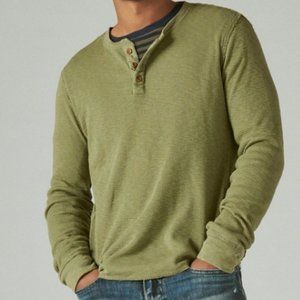 Lucky Brand Thermal Henley - Loden Green - Medium